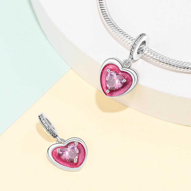 Romantic Love Theme Collection Charms Copper Pendant 3Mm Original Bracelet Necklace For Women Luxury Exquisite Jewelry Gift