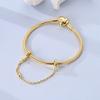 Original 925 Sterling Silver Charms Bead Silicone Gold Clip Chain Fit Original Bracelet For Women DIY Accessories Jewelry Gift