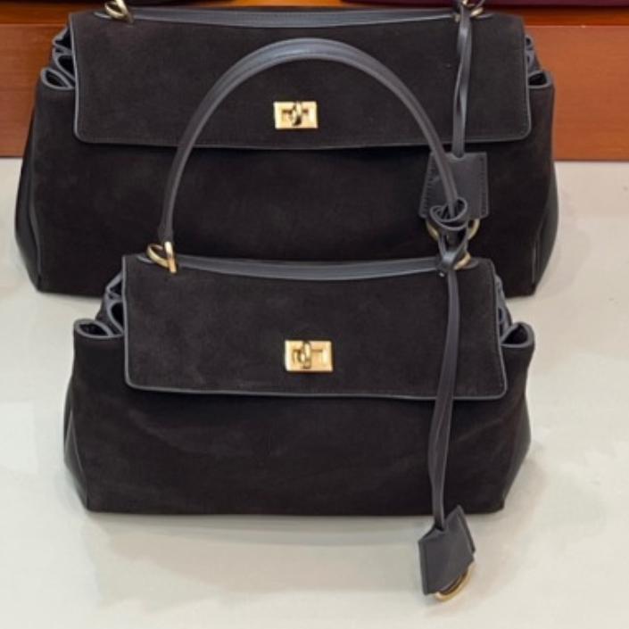 2025 Новая Женская Сумка из Натуральной Кожи Двухслойная Коровья Замшевая Кожа R-o-d-eo Повседневная Вместительная Сумка