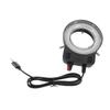 LED Microscope Ring Light 144 LEDs 4W 6500‑7500K 32000‑36000LX Adjustable Brightness USB Powered Microscope Lamp