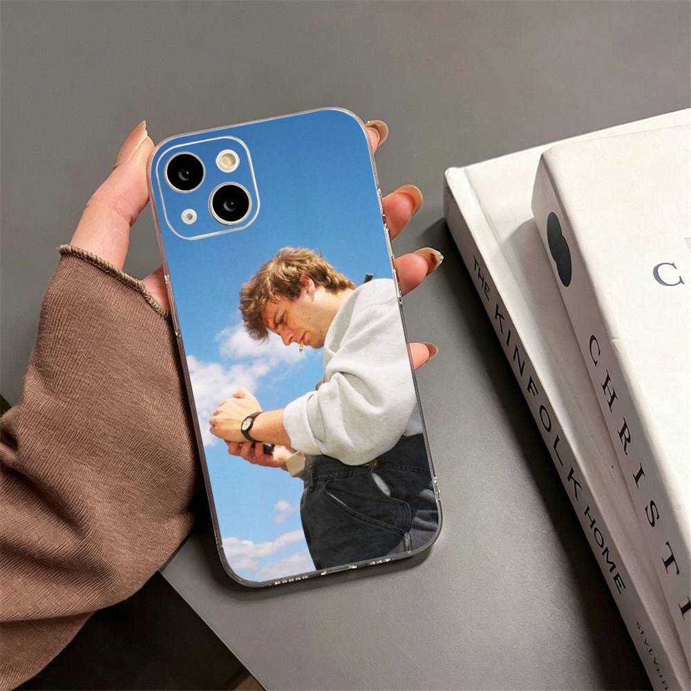 Чехол для телефона Mac D-DeMarco Singer для iPhone17,16,15,14,13,12,11 Plus,Pro Max Мягкая прозрачная крышка