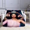 Fashion EVA Queen Thin Blanket Beauty Art Pattern 3D Printing Blanket Flannel Portable Home Travel Office Blanket