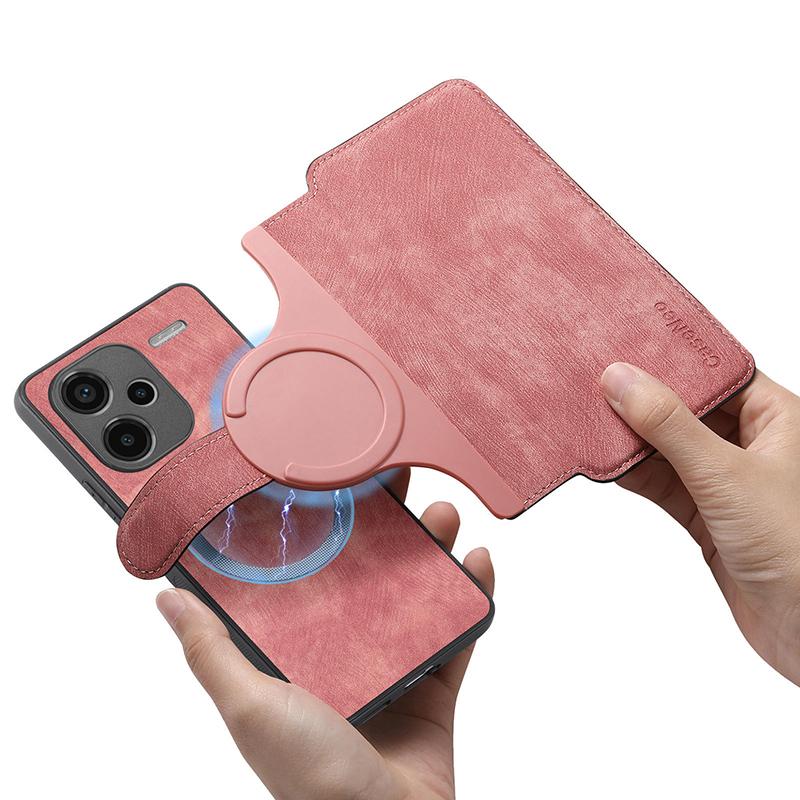 2 в 1 Съемный кожаный кошелек с отделениями для карт и магнитной застежкой-книжкой для Xiaomi 15 Ultra 14 13 12 11 10 Redmi Note14 Note13 Note12 Pro