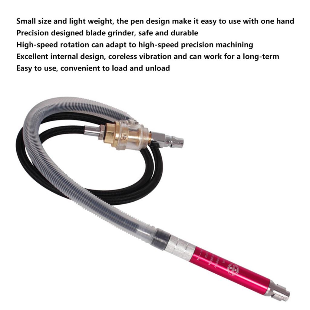 19Pcs Air Angle Die Grinder Pen Polishing Engraving Tool Pneumatic Grinding Machine 58000rpm