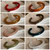 Circular Geometric Opening Bracelet Europe American Style Retro Hand Ring Resin Bangle  Gift