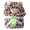 Baby Clothes Hooded Bath Towel Cow Bathrobe Cartoon Animal Cloak Flannel Bath Towel Blanket