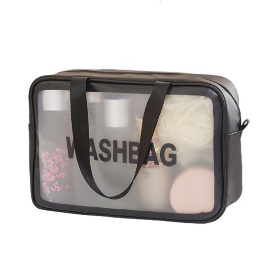 Multi-use Cosmetic Bag Handhold Durable Washable Large Capacity Portable Cosmetic Makeup Pouch