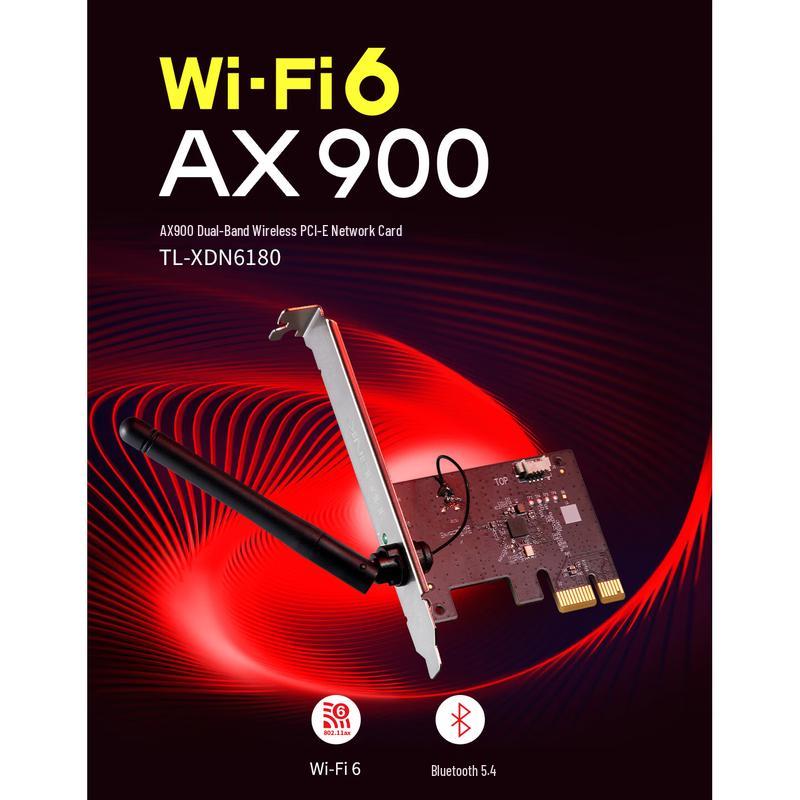 TP-Link AX900 WiFi 6 Dual-Band PCIe Desktop Network Card (CN version)