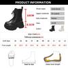 Punk Super High Platform Boots Women Chunky Heels Lace Up Motorcycle Boots Woman Black White Thick Bottom Ankle Booties Female