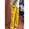 High Street Yellow Embroidered Women's Loose Wide-Leg Jeans - Spring 2025 Trend