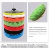 8Pcs Foam Polishing Pads–3/5/7 Inch Hook Loop Backing,Compatible with Rotary&Orbital Polishers,Car Paint Care&Detailing Kit