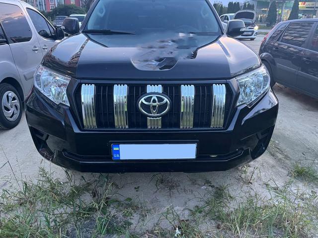 Хром накладки на решетку 2017-2025 для Toyota Land Cruiser Prado 150