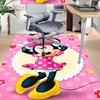Minnie Mouse Pink Dress Carpet For Playroom Bedroom Living Room Sofa Home Decorkids Game Area Rug Nonslip Floor Mat
