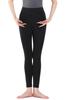 Ballet Adult Black Wide Elastic Waist Ballet Long Pants D017 160 S.lemon Leggings,