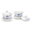 Импортная чашка-блюдце Royal Copenhagen Blue Palmette с крышкой 210 мл, пара, свадебный подарок 1016956 [Обычный продукт] &