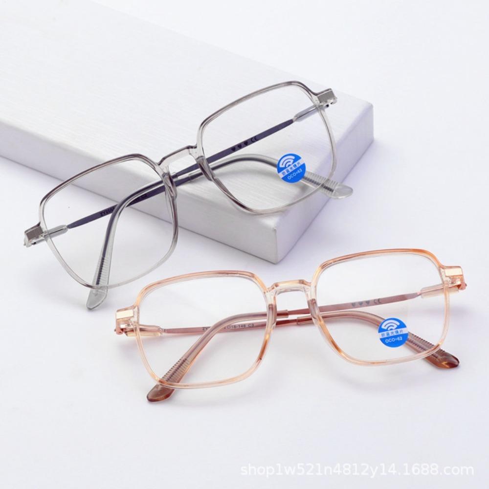 Anti-radiation Blue Light Glasses Transparent Square Frame Glasses for Women Eyewear