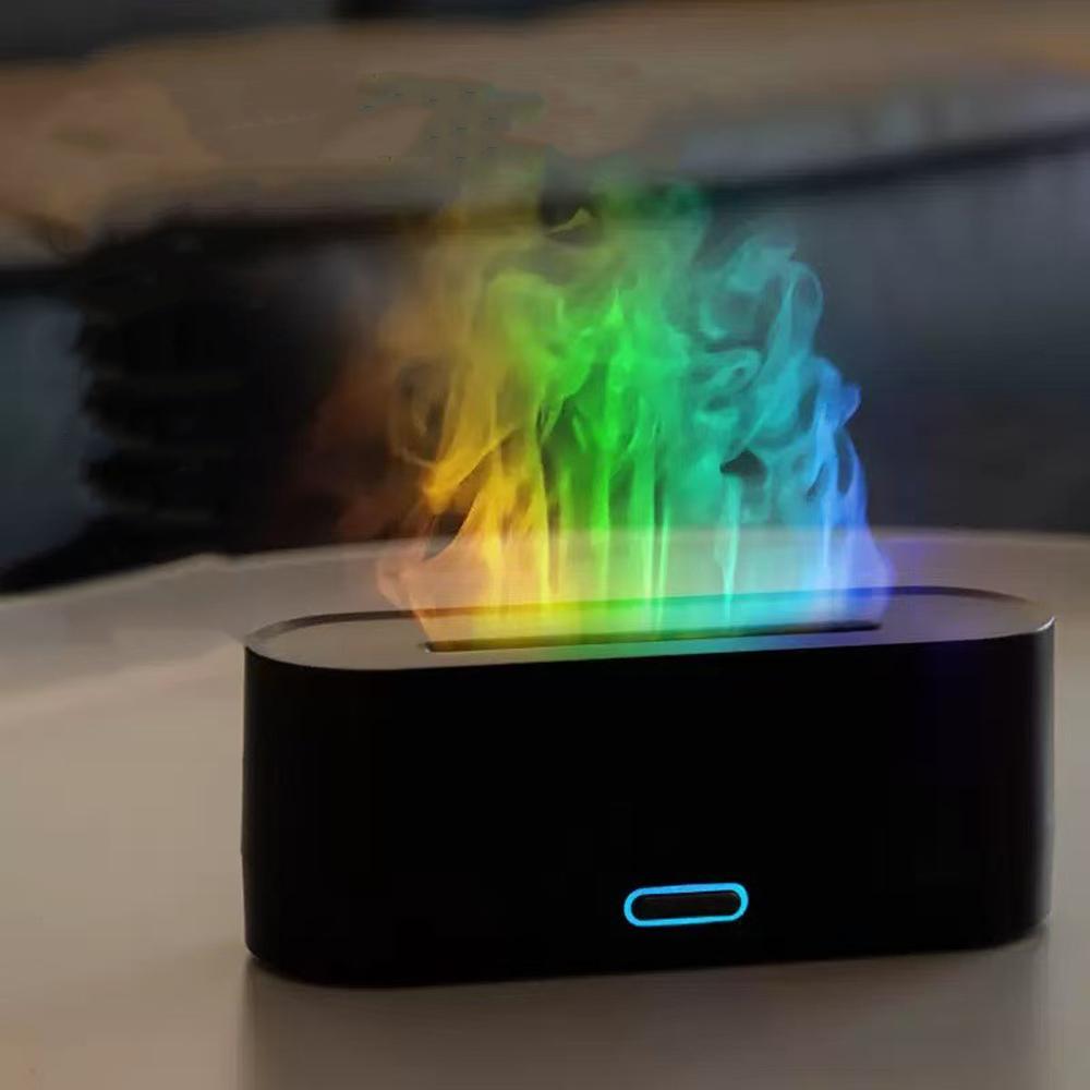160mL Capacity Smart Aroma Diffuser RGB Flame Ultrasonic Mist Maker Aromatherapy