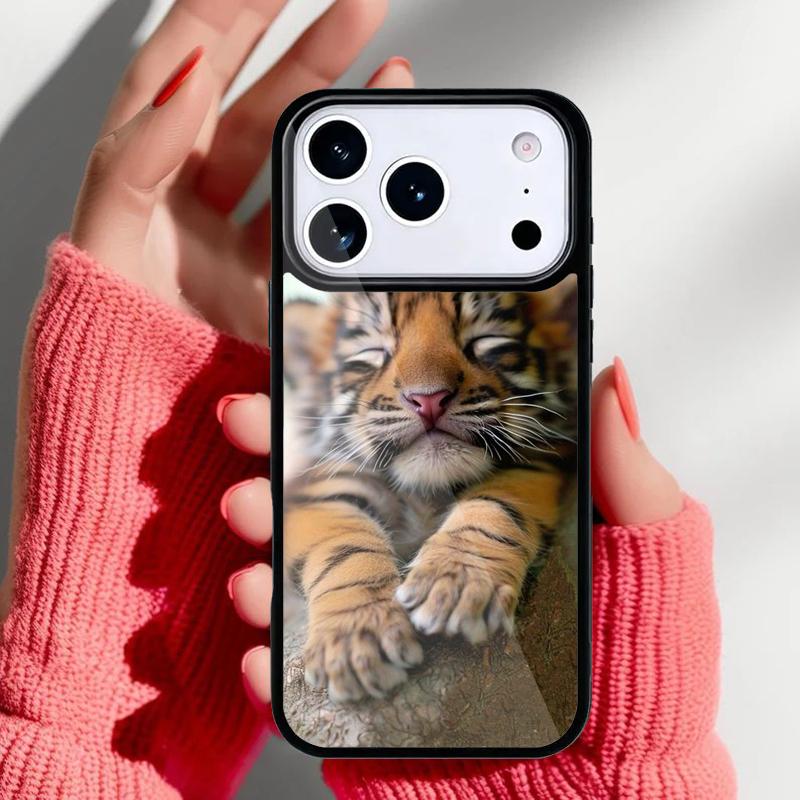 Животные зоопарка 1 Тигрята Чехол для телефона для iPhone 17 Air 16e 15 14 13 Pro Max Задняя крышка для 12 11 Pro Coque