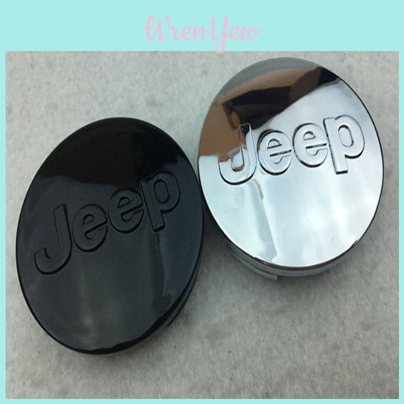 64mm 4pcs Wheel Center Hub Cap Decals Sticker Labeling For Jeep Car Styling