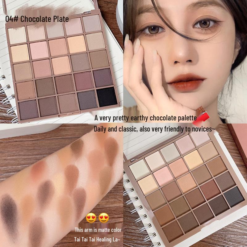 Kappel Lucky Eyeshadow Palette: 25-Color Shimmer & Matte Earth Tones for Beginners