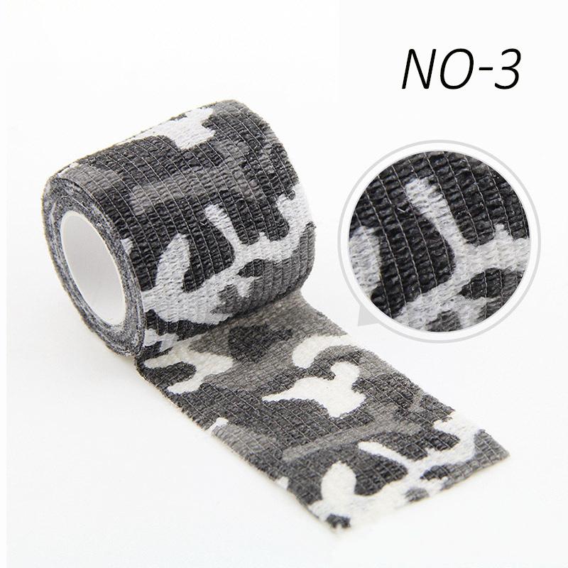 4.8m Camouflage Elastic Wrap Tape Hunt Disguise Elastoplast Self Adhesive Sports Protector Knee Finger Ankle Athletic Bandage