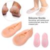 1 Pair Silicone Socks Foot Anti-cracking Protector Foot Care Tool Prevention Socks