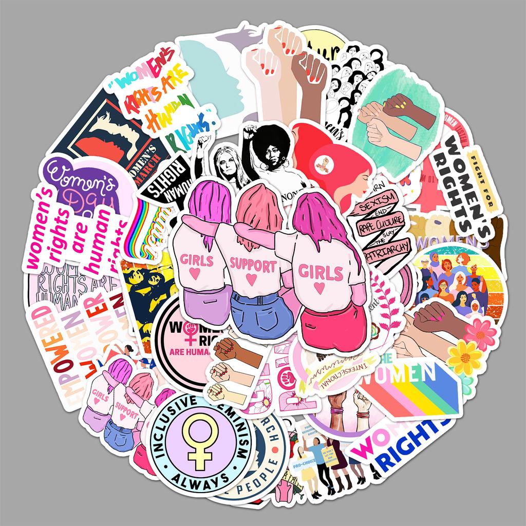 50 Феминистские Граффити Личность Креативный Тренд DIY Чемодан Мобильный Стакан для Воды Наклейки на Автомобиль