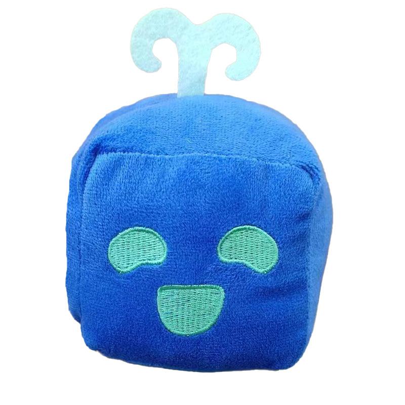 11-15 см Плюшевая игрушка из аниме-игры Blox Fruits Фруктовый леопардовый узор Коробка Плюшевые игрушки Мягкая набивка Рождественский подарок Для детей Уютная Пушистая Обнимаемая Кавайная Комфорт