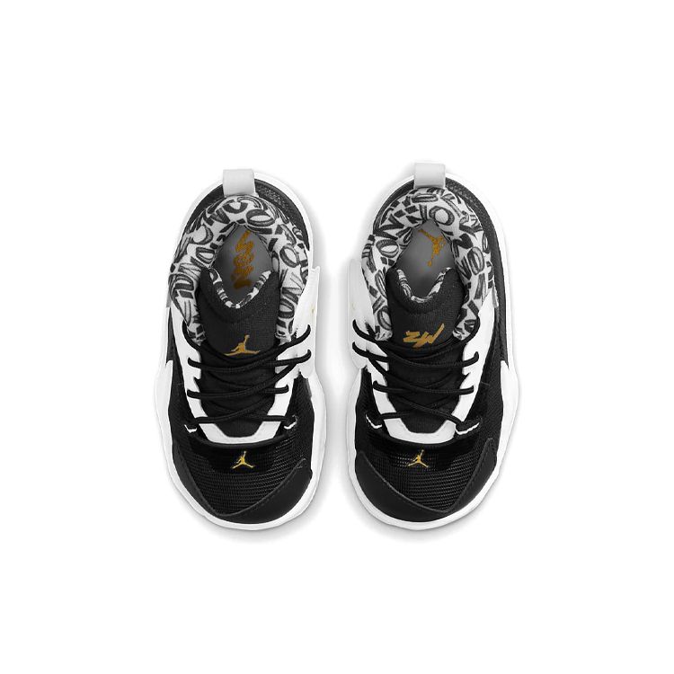Air Jordan Zion 1 TD Gen Zion Черный Белый Металлик Золотой DC2023-002