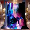Car 2D Flat Pattern Flannel Blanket High quality All Seasons Warmth and Comfort Perfect for Christmas Gifts.MMT0918141