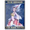 Русалка Ретро Металлические Оловянные Вывески Какой Чудесный Мир Алюминиевый Знак Винтаж Настенный Декор Ретро Плакат для Баров Ресторанов Кафе