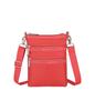 Official Shoulder Bag 3 ZIP Rosy Red CROSSBODY/4007 Women's
