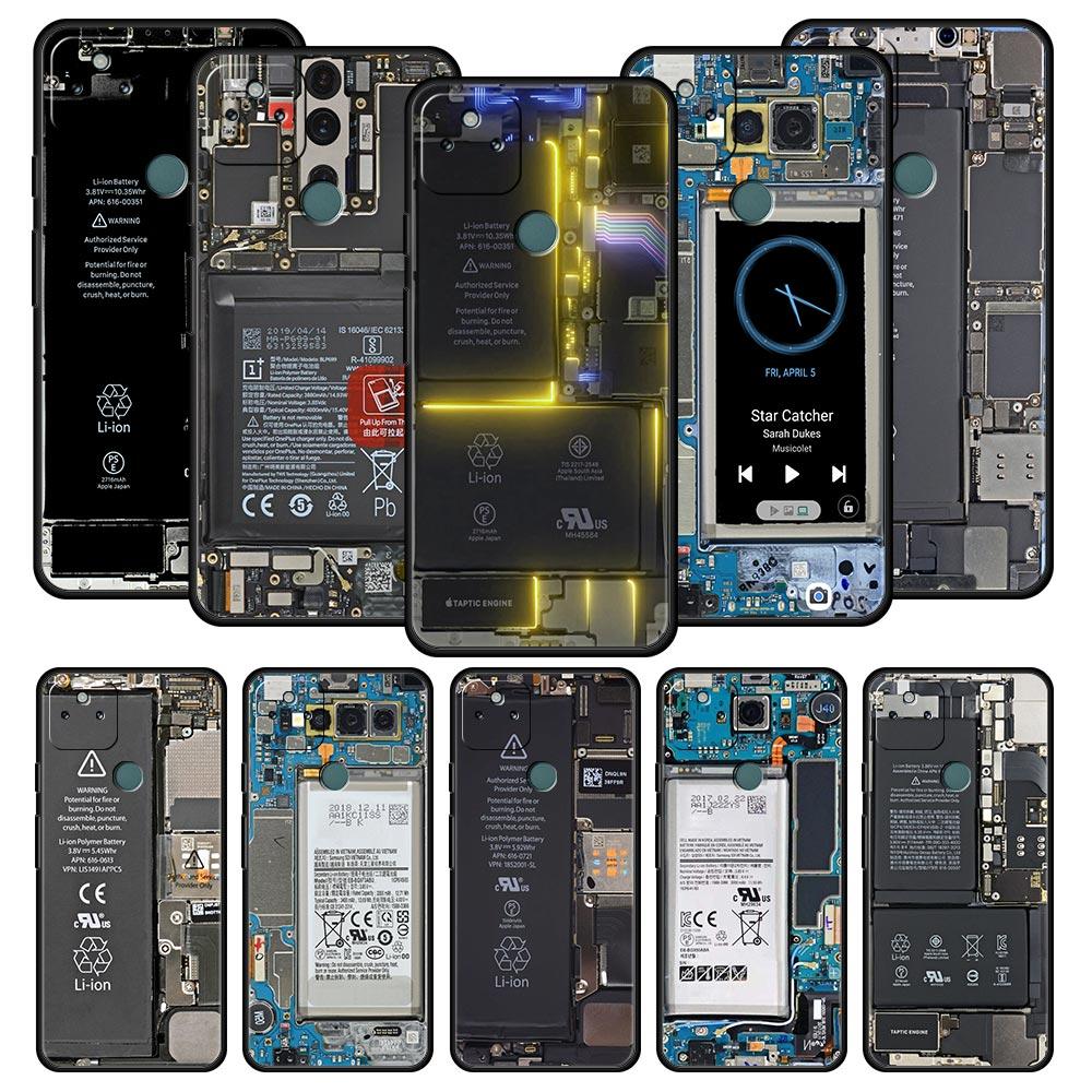 Чехол-накладка с рисунком печатной платы для Google Pixel 10 9 8 7 6 9A 8A 7A 6A Pro Ударопрочный Мягкий ТПУ 10 Pro XL Чехол Сумки