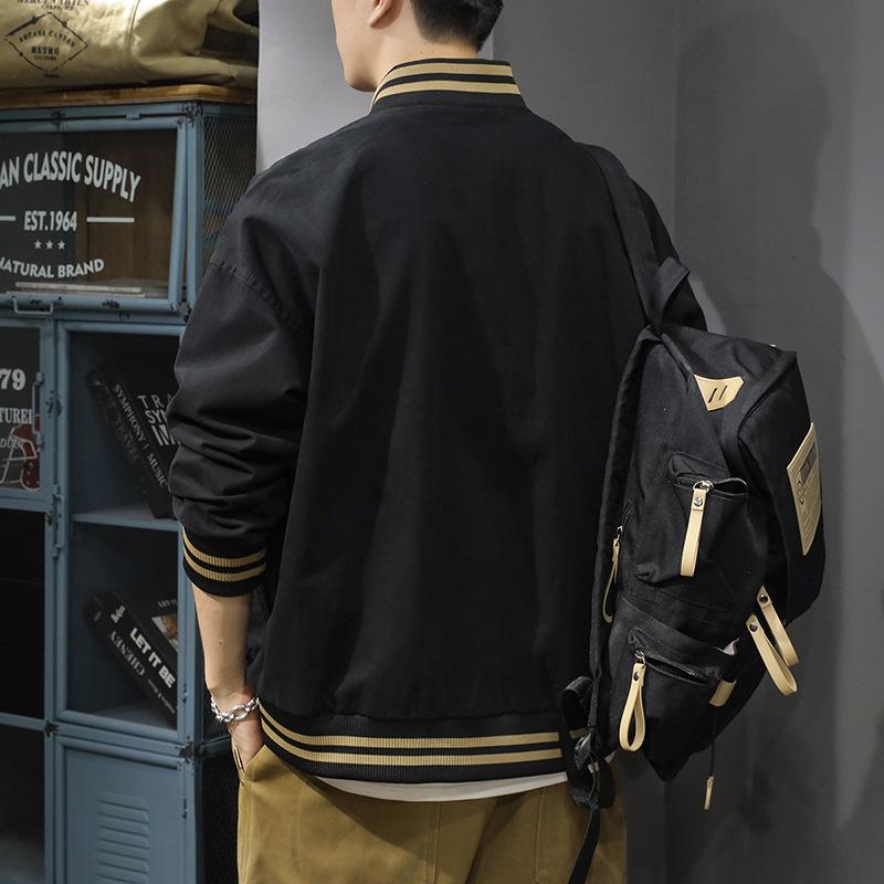 Мужская бейсбольная майка Ruffian Handsome, хлопковая куртка большого размера, американская мужская повседневная летная куртка