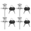 4Pcs Zinc Alloy Cam Lock for Drawer Office Triple Cabinet Desk Hardware Accessories