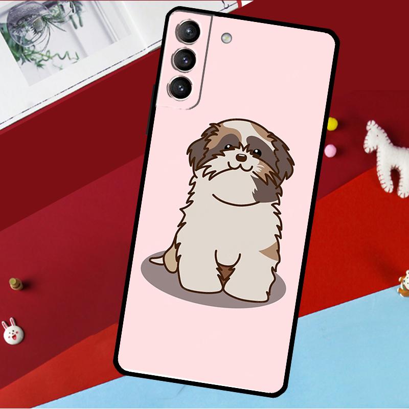 Мультяшная собака Ши-тцу Чехол Для Samsung Galaxy S26 S25 S24 S21 S22 S20 Ultra S9 S10 Plus S23 FE S25 FE Чехол для телефона