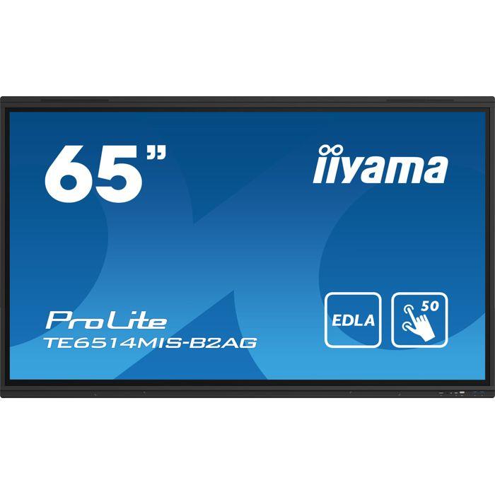 Écran LCD - Iiyama - ProLite TE6514MIS-B2AG - 65 Pouces - 4K - Écran Tactile Multi-touch