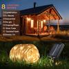 Xiaomi Solar Hemp Rope String Lights 5/10M LED Fairy Garland Lamp 8 Modes Waterproof Outdoor Patio Light for Yard Camping Decoration
