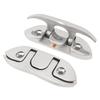 4PCS 4.7inch Boat Folding Cleat 316 Stainless Steel Flip Up Dock Mooring Cleat Marine Deck Rope Cleat Accessories