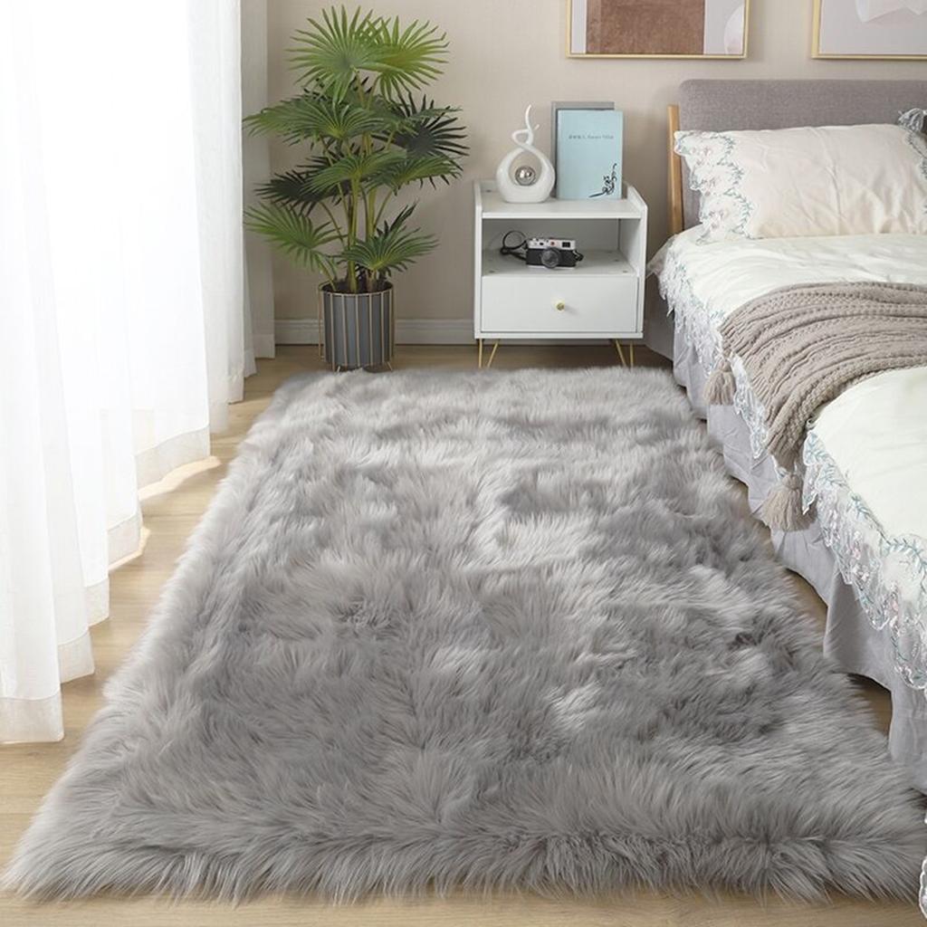 Silky Fluffy Carpet Modern Home Decor Long Plush Shaggy Rug Children 'S Play Mats Sofa Living Bedroom Bedside Mat Balcony Carpets