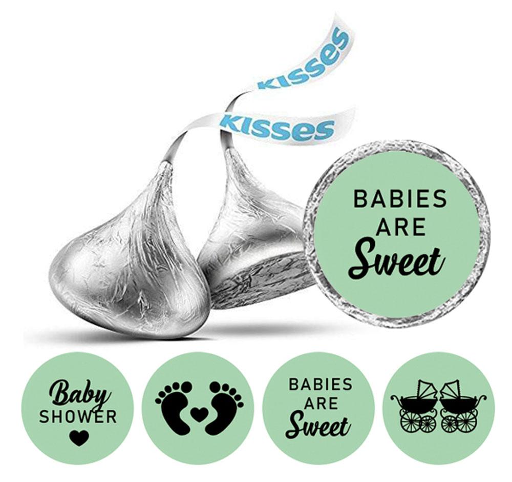 Сувенирные поцелуи шоколадные этикетки наклейки для вечеринки по случаю рождения ребенка 190 шт.