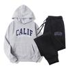 Комплекты толстовок CALIF, спортивные штаны, 2 шт., дизайнерские пуловеры с принтом Y2k, Autuam, комплекты с капюшоном для женщин и мужчин