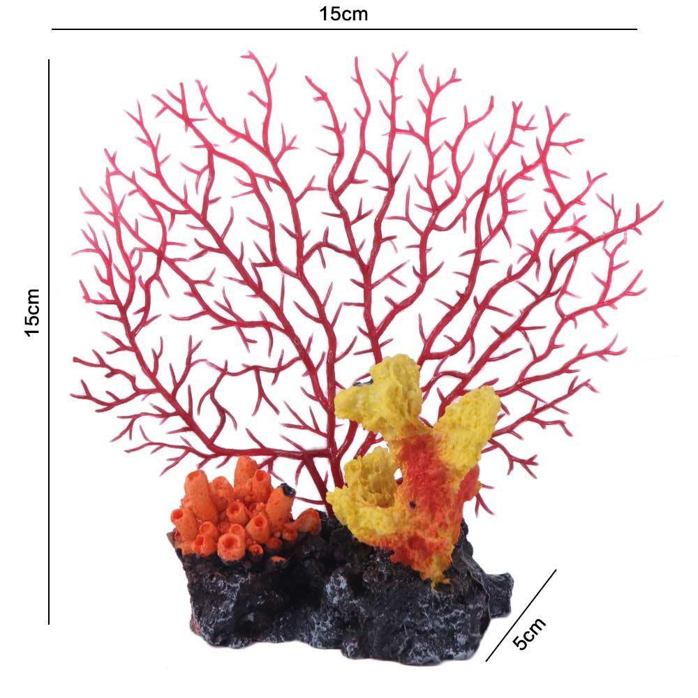 Красочное украшение для аквариума, ландшафт, смола, водные растения, игра рыб