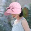 Women Sun Hat for Outdoor UPF 50+ Wide Brim Visor Hat Summer UV Protection Beach Cap Packable Fishing Hat with Ponytail Hole
