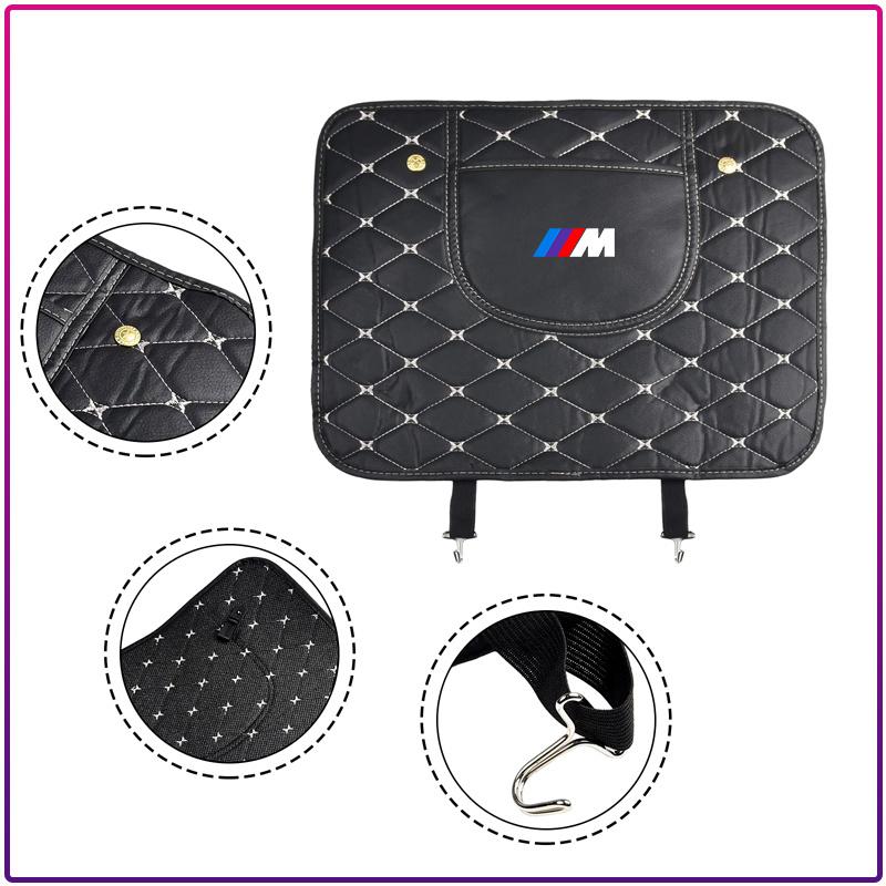 Car Seat Backrest Anti Kick Protector Cover Pad Anti Dirt Mat For BMW M Performance E46 E90 E60 F10 F30 E39 E36 F20 E87 G30 E92