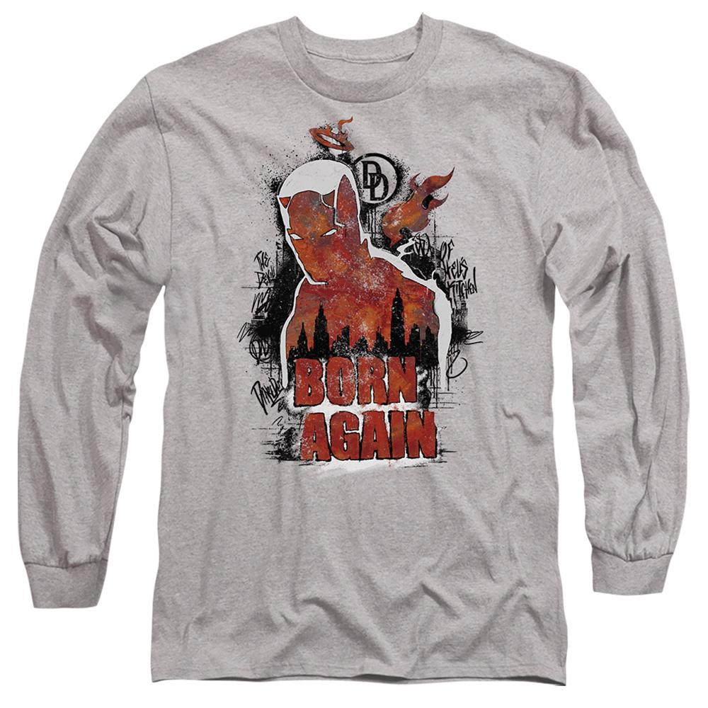 Daredevil Unisex Adult Born Again Graffiti Heather Long-Sleeved T-Shirt