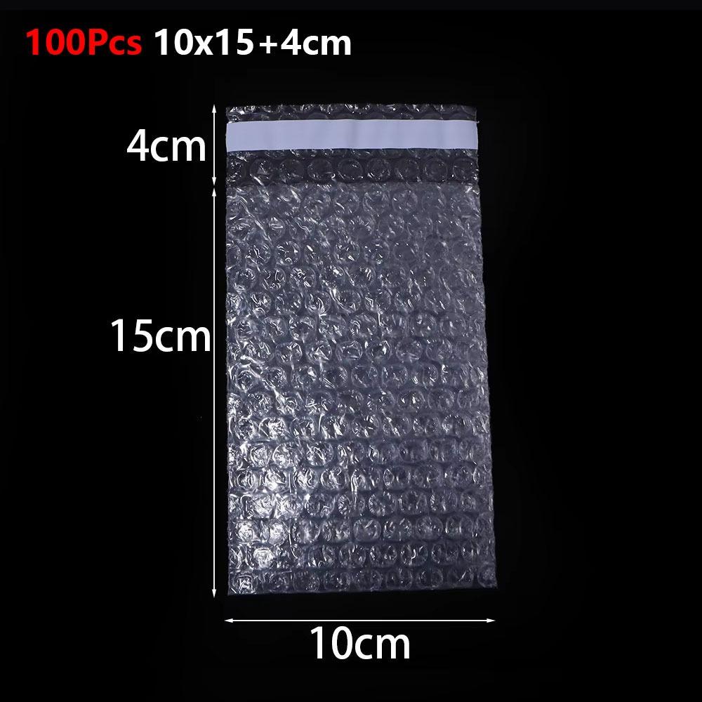 100Pcs Self-Sealing Adhesive Bubble Mailer Envelopes for Fragile Item Cushioning Protection