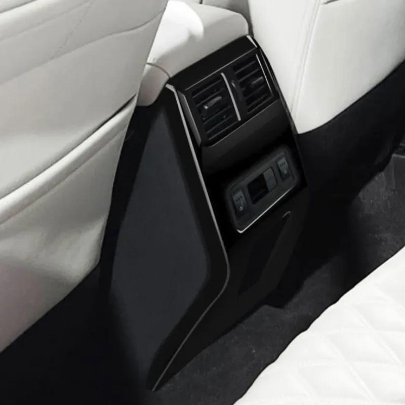 Для Mitsubishi Outlander 2024 ABS Задняя часть Заднее сиденье Вентиляционное отверстие кондиционера Защитная накладка от пинков Декоративная накладка Аксессуары