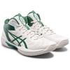 Asics GELHOOP V16 Износостойкие кроссовки средней высоты для баскетбола Мужские бело-зеленые кроссовки 1063A102-101