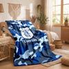 Everton Football Print Flannel Blanket Soft Warm Sofa Bed Throw Blanket For Home Office Bedroom